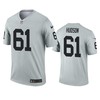 Oakland Raiders Rodney Hudson Silver Inverted Legend Jersey - Robokeg