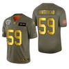 Oakland Raiders Tahir Whitehead 2019 Salute To Service Nfl 100 Mens Jersey Metallic - Robokeg