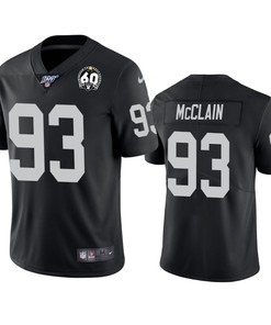 Oakland Raiders Terrell Mcclain Black 60th Anniversary Vapor Limitd Jersey - Robokeg