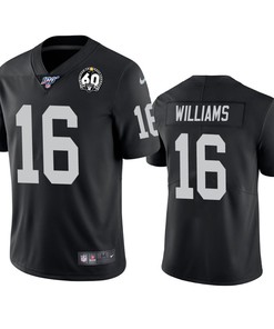 Oakland Raiders Tyrell Williams Black 60th Anniversary Vapor Limited Jersey - Robokeg