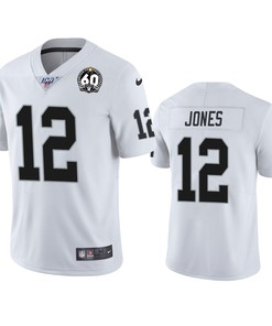 Oakland Raiders Zay Jones White 60th Anniversary Vapor Limitd Jersey - Robokeg