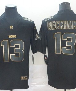 Odell Beckham #13 Cleveland Browns Nfl Explosion Legendary Gold Black Jersey - Robokeg