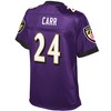 On Carr Baltimore Ravens Nfl Pro Line Womens Team Color Player Jersey - Purple - Robokeg