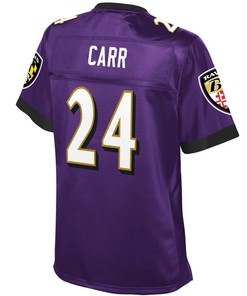 On Carr Baltimore Ravens Nfl Pro Line Womens Team Color Player Jersey - Purple - Robokeg