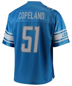 On Copeland Detroit Lions Nfl Pro Line Team Color Player Jersey - Blue - Robokeg