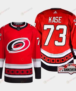 Ondrej Kase 73 Carolina Hurricanes Red Jersey 2022-23 Third 25th Anniversary - Robokeg