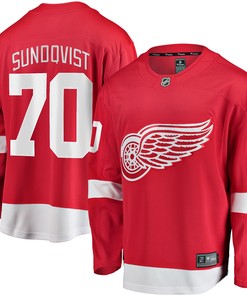 Oskar Sundqvist Detroit Red Wings Fanatics Branded Home Breakaway Player Jersey - Red Nhl - Robokeg
