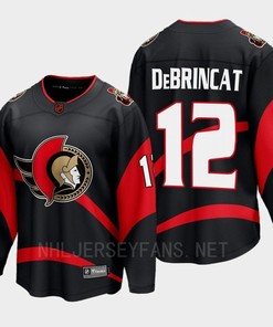 Ottawa Senators 2022 Alex DeBrincat 12 Special Edition 2.0 Black Jersey Breakaway Player - Robokeg