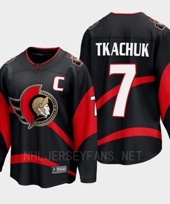 Ottawa Senators 2022 Brady Tkachuk 7 Special Edition 2.0 Black Jersey Breakaway Player - Robokeg