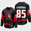 Ottawa Senators 2022 Jake Sanderson 85 Special Edition 2.0 Black Jersey Breakaway Player - Robokeg