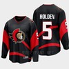 Ottawa Senators 2022 Nick Holden 5 Special Edition 2.0 Black Jersey Breakaway Player - Robokeg