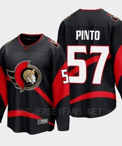 Ottawa Senators 2022 Shane Pinto 57 Special Edition 2.0 Breakaway Player Black Jersey - Robokeg