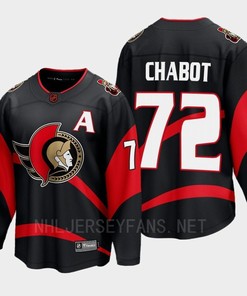 Ottawa Senators 2022 Thomas Chabot 72 Special Edition 2.0 Black Jersey Breakaway Player - Robokeg