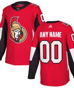 Ottawa Senators Adidas Authentic Custom Jersey Red Custom Jerseys Nhl - Robokeg