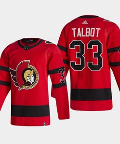 Ottawa Senators Cam Talbot 33 Reverse Retro Red 2022 Jersey - Robokeg