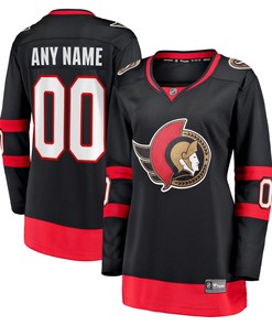 Ottawa Senators Fanatics Branded Womens 2020/21 Home Custom Breakaway Jersey - Black Custom Jerseys Nhl - Robokeg