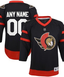 Ottawa Senators Home Replica Custom Jersey - Black Custom Jerseys Nhl - Robokeg