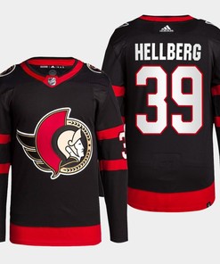 Ottawa Senators Magnus Hellberg 39 Black 2022-23 Home Jersey - Robokeg