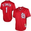 Ozzie Smith St Louis Cardinals Mitchell And Ness Cooperstown Mesh Batting Practice Jersey Red Mlb - Robokeg
