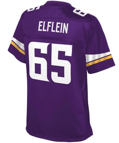 Pat Elflein Minnesota Vikings Nfl Pro Line Womens Team Color Jersey - Purple - Robokeg