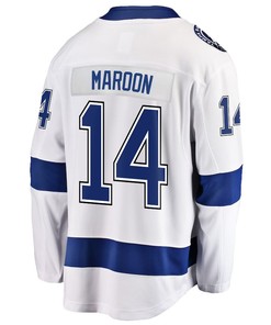 Pat Maroon 14 Tampa Bay Lightning Stanley Cup 2023 Playoffs Patch Away Breakaway Men Jersey - White - Robokeg