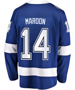 Pat Maroon 14 Tampa Bay Lightning Stanley Cup 2023 Playoffs Patch Home Breakaway Men Jersey - Blue - Robokeg
