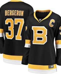 Patrice Bergeron Boston Bruins Fanatics Branded Womens Captain Alternate Premier Breakaway Player Jersey - Black Nhl - Robokeg