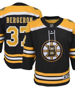 Patrice Bergeron Boston Bruins Home Premier Player Jersey - Black Nhl - Robokeg