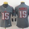 Patrick Mahomes #15 Kansas City Chiefs 2020 Nfl New Arrival Gray Womens Jersey - Robokeg