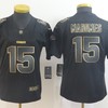 Patrick Mahomes Ii #15 Kansas City Chiefs 2020 Nfl Black & Golden Womens Jersey Jersey - Robokeg