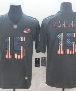 Patrick Mahomes Ii #15 Kansas City Chiefs 2020 Nfl Black Us Flag Jersey Jersey - Robokeg