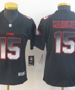 Patrick Mahomes Ii #15 Kansas City Chiefs 2020 Nfl Black Womens Jersey Jersey - Robokeg