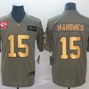 Patrick Mahomes Ii #15 Kansas City Chiefs 2020 Nfl Camo & Yellow Jersey Jersey - Robokeg