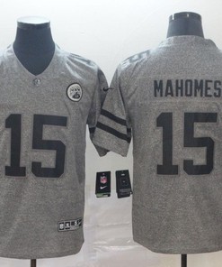 Patrick Mahomes Ii #15 Kansas City Chiefs 2020 Nfl Gray Jersey Jersey - Robokeg