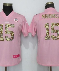 Patrick Mahomes Ii #15 Kansas City Chiefs 2020 Nfl Pink And Camo Jersey Jersey - Robokeg