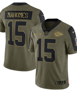 Patrick Mahomes Kansas City Chiefs 2021 Salute To Service Limited Player Jersey - Olive Nfl - Robokeg