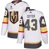 Paul Cotter 43 Vegas Golden Knights Stanley Cup 2023 Champions Patch Away Breakaway Men Jersey - White - Robokeg
