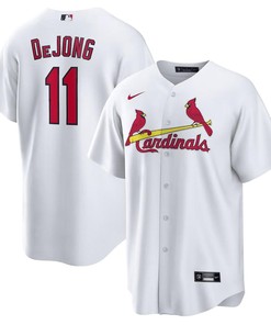 Paul DeJong 11 St. Louis Cardinals Home Men Jersey - White - Robokeg