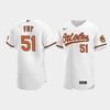 Paul Fry 51 Baltimore Orioles White Home Jersey - Robokeg