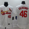 Paul Goldschmidt #46 St Louis Cardinals 2020 Mlb White Jersey - Robokeg