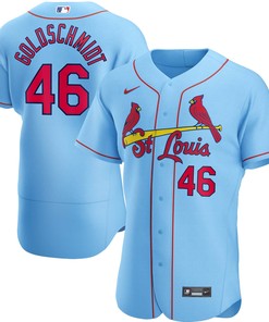 Paul Goldschmidt St. Louis Cardinals Alternate Authentic Player Jersey - Light Blue Mlb - Robokeg