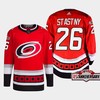 Paul Stastny 26 Carolina Hurricanes Red Jersey 2022-23 Third 25th Anniversary - Robokeg