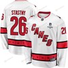 Paul Stastny 26 Carolina Hurricanes Stanley Cup 2023 Playoffs Patch Away Breakaway Men Jersey - White - Robokeg