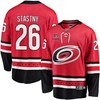 Paul Stastny 26 Carolina Hurricanes Stanley Cup 2023 Playoffs Patch Home Breakaway Men Jersey - Red - Robokeg