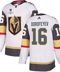 Pavel Dorofeyev 16 Vegas Golden Knights Stanley Cup 2023 Champions Patch Away Breakaway Men Jersey - White - Robokeg