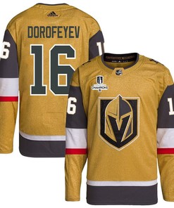 Pavel Dorofeyev 16 Vegas Golden Knights Stanley Cup 2023 Champions Patch Home Breakaway Men Jersey - Gold - Robokeg