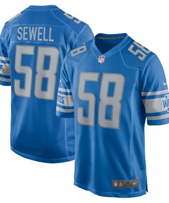 Penei Sewell Detroit Lions Game Jersey - Blue Nfl - Robokeg