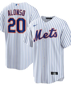 Pete Alonso New York Mets Home Replica Player Name Jersey White Mlb - Robokeg