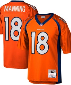 Peyton Manning Denver Broncos Mitchell And Ness 2015 Legacy Replica Jersey Orange Nfl - Robokeg
