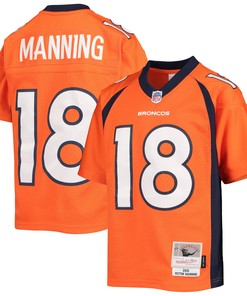 Peyton Manning Denver Broncos Mitchell & Ness 2015 Retired Player Legacy Jersey - Orange Nfl - Robokeg